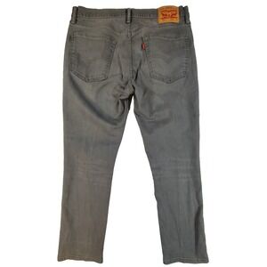 Levi's 511 Slim Fit Jeans Men's 36x30 Gray Stretch Denim Zip Fly